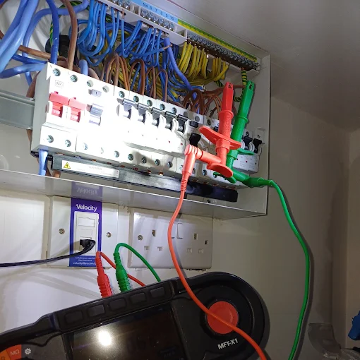 Lighting circuit work carried out after an inspection