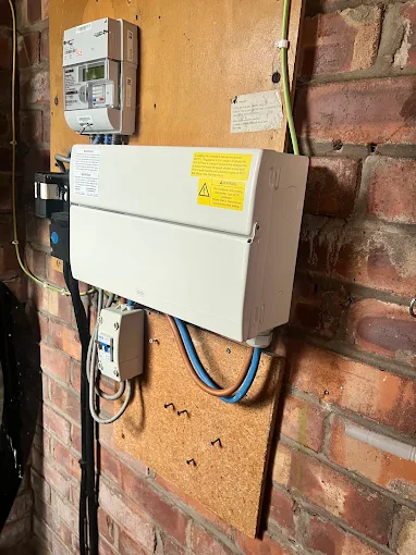 Metering and distribution equipment after upgrade work